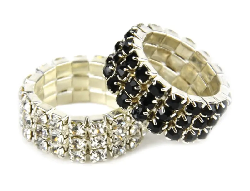 Lincoln Diamante Plaiting Bands 20 Pack